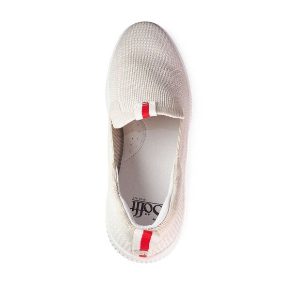 Women's Cream Slip-On Sneakers - Picture 9 of 11